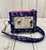 Kristine ID Wallet - Hot Pink and Blue Anchors