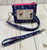 Kristine ID Wallet - Hot Pink and Blue Anchors