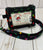 Kristine ID Wallet - Rainbow Paws on Black