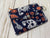 Kristine ID Wallet - Blue and Orange Paisley