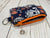 Kristine ID Wallet - Blue and Orange Paisley