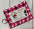 Kristine ID Wallet - Hot Pink and Blue Diamonds