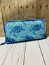 Classic Zip Around Wallet - Blue Sea Turtles