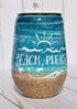 Beach Tumbler -  Beach Please Wine Tumbler