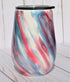 Wine Patriotic Swirl Tumbler -  Ready to Personalize